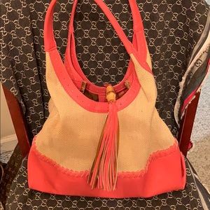 !!Weekend Sale!!! Big Buddha woven & leather tote